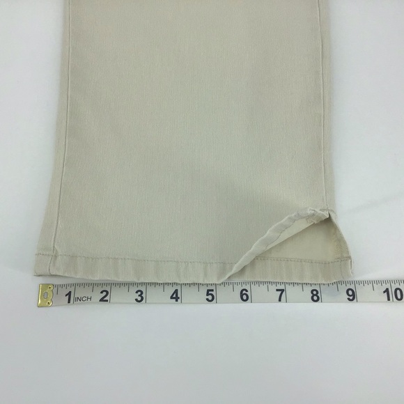 Y2 blu authentic Cream Ribbed Capri Pants, 11 - Picture 14 of 16